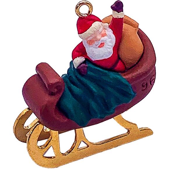 1996 Hallmark Keepsake Miniature Night Before Christmas Tree Ornament in Box - Picture 3 of 7